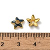 Alloy Enamel Beads Caps FIND-G074-02F-3