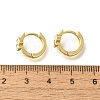 Brass Cubic Zirconia Hoop Earrings EJEW-M047-10G-5