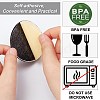 Gorgecraft 12Pcs Silicone Drink Coasters AJEW-GF0004-48D-4