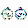 Rainbow Color Alloy Pendants X-PALLOY-S180-039-RS-2