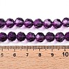 Baking Paint Transparent Glass Beads Strands X-DGLA-A035-T8mm-A09-5
