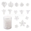 Craftdady 450Pcs 15 Styles Transparent Acrylic Pendants & Bead Caps & Beads FACR-CD0001-01-7