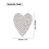 Heart Shape Glass Rhinestone Car Stickers RB-FH0001-002-10