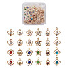 Alloy Rhinestone Pendants PALLOY-TA0002-27LG-10