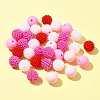 DIY Round Silicone & Acrylic & Berry Beads Making Findings Kits DIY-FS0006-26D-7