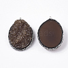 Druzy Resin Big Pendants G-N325-B-06-2