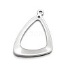 Tarnish Resistant Triangle Ring 304 Stainless Steel Pendants STAS-N073-20-2