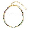 Bohemian Style Natural Mixed Gemstone Round Beaded Bracelets for Women YR2186-4-2