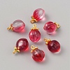 Glass Pendants GLAA-WH0035-41G-02-1