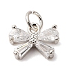 Brass Micro Pave Cubic Zirconia Pendants KK-D378-08S-1