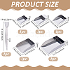 5Pcs 5 Styles Stainless Steel Bead Shovels TOOL-FG0001-43-2