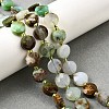Natural Serpentine Beads Strands G-B094-A33-01-1