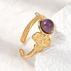 304 Stainless Steel Cuff Open Rings for Women GG-CBAE295-01G-4