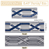 5M Polyester Jacquard Stripe Ribbon SRIB-WH0026-06B-2