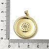 Brass Micro Pave Cubic Zirconia Pendants KK-C090-14G-3
