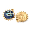 304 Stainless Steel Enamel Pendants STAS-U061-35G-03-2
