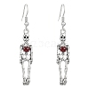 Alloy Enamel Pendant Dangle Earrings PW-WG2DBDB-04-1