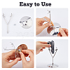 Alloy Crystal Ball Crafts Holder ODIS-WH0030-260P-4