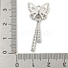 Brass Micro Pave Clear Cubic Zirconia Pendants KK-Z057-06P-3