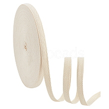 Flat Polycotton Twill Tape Ribbon OCOR-WH0066-92B-01