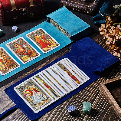 Double-Sided Velvet Tarot Cards Storage Bags ABAG-CN0001-07F-1
