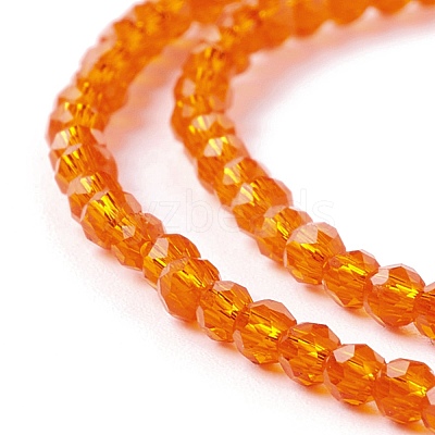 Transparent Glass Beads Strands GLAA-C019-01A-14-1