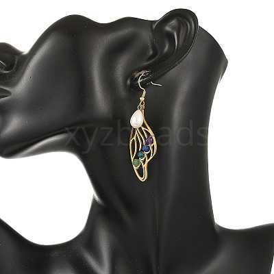 201 Stainless Steel Dangle Earrings for Women EJEW-JE07501-01-1