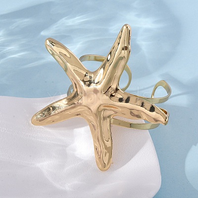 Alloy & Iron Cuff Bangles for Women LS-BJEW-F501-04B-KCG-1