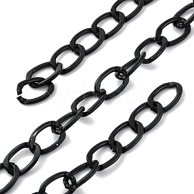 Oxidation Aluminum Faceted Curb Chains CHA-TAC0003-01EB-C-1