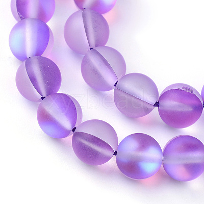 Synthetic Moonstone Beads Strands X-G-R375-8mm-A09-1