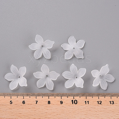Frosted Acrylic Bead Caps X-MACR-S371-05A-701-1