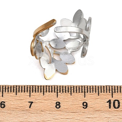 304 Stainless Steel Cuff Rings for Women RJEW-L133-03GP-02-1