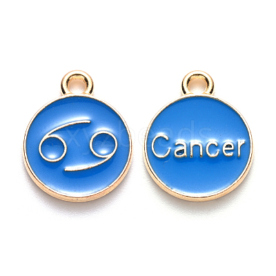Alloy Enamel Pendants ENAM-S124-01B-02D-1