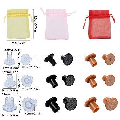 9 Pairs Plastic High Heel Protectors FIND-GF0001-46-1
