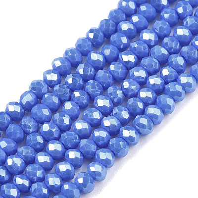 Electroplate Glass Beads Strands EGLA-A044-P2mm-A32-1