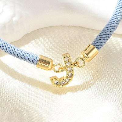 Adjustable Nylon Cord Bracelets X-BJEW-C096-01G-10-1