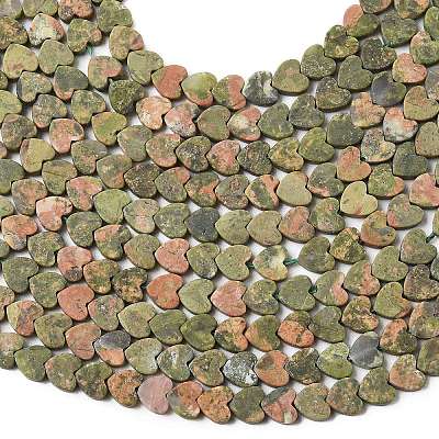 Natural Unakite Beads Strands G-A272-A01-11-1
