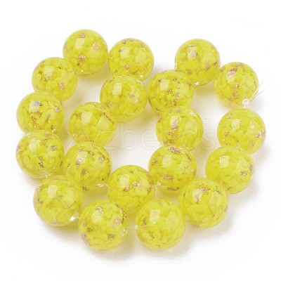 Handmade Gold Sand Lampwork Beads LAMP-S194-008C-05-1