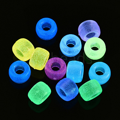 Transparent Luminous Acrylic Beads OACR-N137-33-1