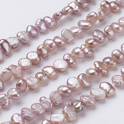 Natural Cultured Freshwater Pearl Beads Strands PEAR-P002-53C-1