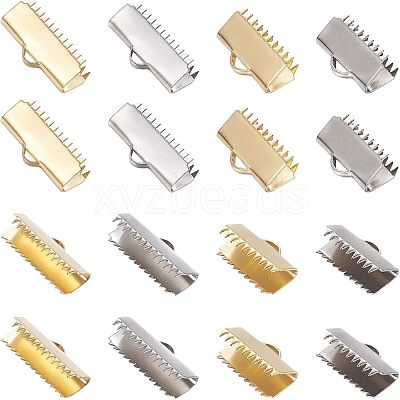 304 Stainless Steel Ribbon Crimp Ends STAS-UN0009-44-1
