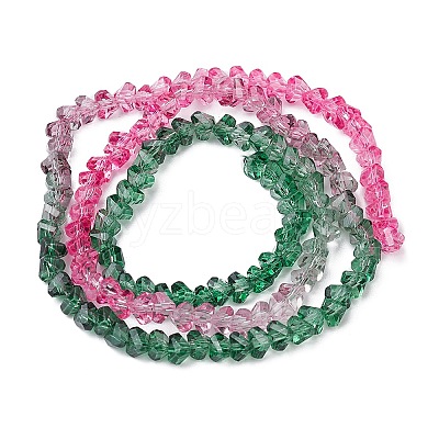 Transparent Baking Paint Glass Bead Strands GLAA-YW0003-17J-1