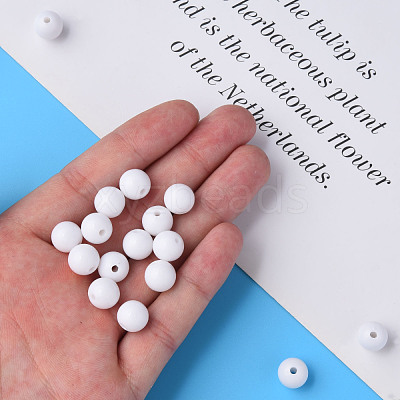 Opaque Acrylic Beads MACR-S370-C10mm-01-1