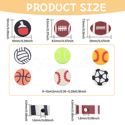 360Pcs 9 Style Handmade Polymer Clay Beads CLAY-DC0001-13-1