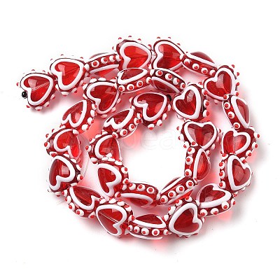 Handmade Lampwork Bumpy Beads LAMP-D003-01A-1