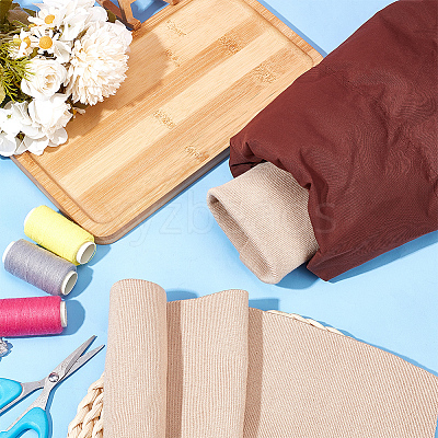 Polycotton Elastic Ribbing Fabric for Cuffs DIY-WH0021-10D-1