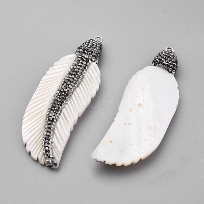 Freshwater Shell Big Pendants SHEL-S269-02-1