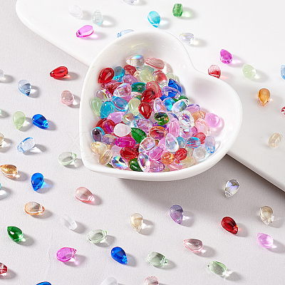 200Pcs 20 Colors Handmade Lampwork Beads LAMP-GA0001-11-1