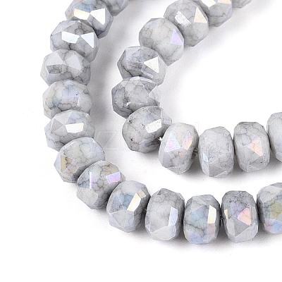 Anti-Tarnish Electroplate Glass Beads Strands GLAA-T025-6mm-11A-1
