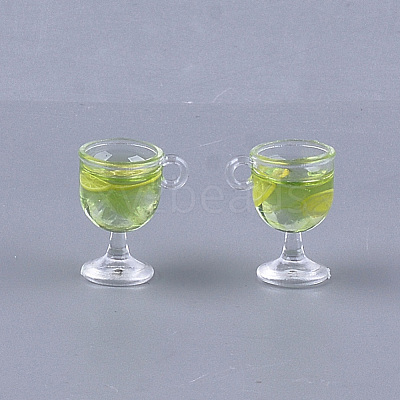 Resin Cup Pendants CRES-S359-11A-1